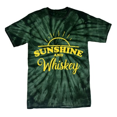 Sunshine And Whiskey Retro Summer Tie-Dye T-Shirt