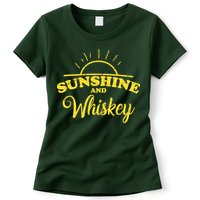 Sunshine And Whiskey Retro Summer Womens T-Shirt