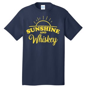 Sunshine And Whiskey Retro Summer Tall T-Shirt