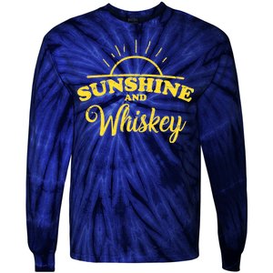 Sunshine And Whiskey Retro Summer Tie-Dye Long Sleeve Shirt