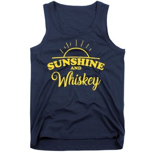 Sunshine And Whiskey Retro Summer Tank Top