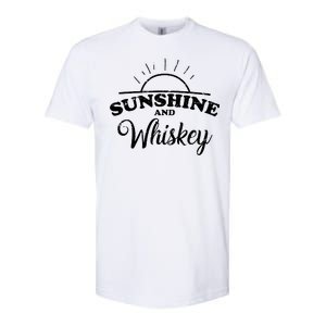 Sunshine And Whiskey Retro Summer Softstyle CVC T-Shirt