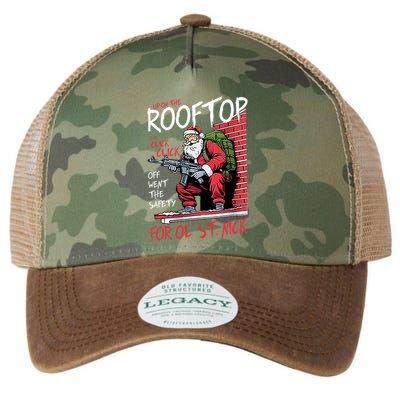 Santa Up On The Rooftop Click Click Click Legacy Tie Dye Trucker Hat
