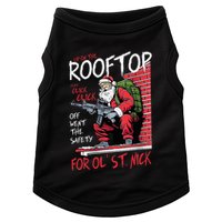 Santa Up On The Rooftop Click Click Click Doggie Tank