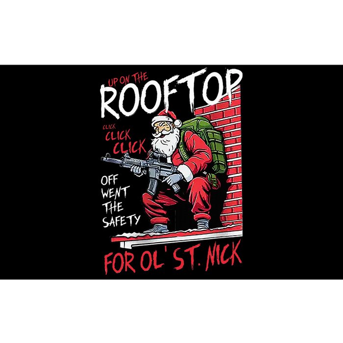 Santa Up On The Rooftop Click Click Click Bumper Sticker