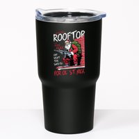 Santa Up On The Rooftop Click Click Click Tumbler