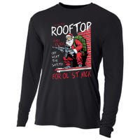 Santa Up On The Rooftop Click Click Click Cooling Performance Long Sleeve Crew