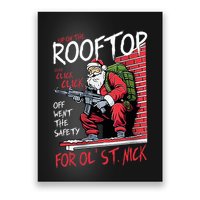 Santa Up On The Rooftop Click Click Click Poster