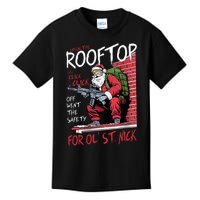 Santa Up On The Rooftop Click Click Click Kids T-Shirt