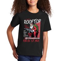 Santa Up On The Rooftop Click Click Click Kids T-Shirt