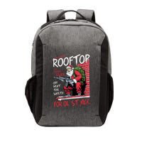 Santa Up On The Rooftop Click Click Click Vector Backpack