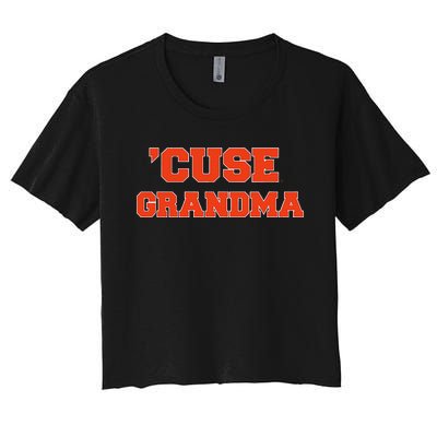 Syracuse University Orange Grandma Women's Crop Top Tee