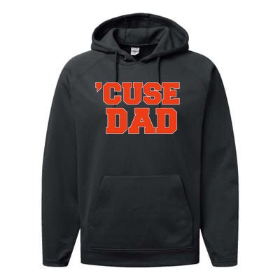 Syracuse University Orange Dad Performance Fleece Hoodie