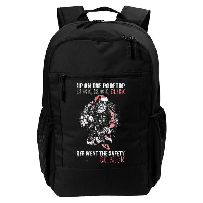 SANTA Up On The Rooftop Click Click Click Daily Commute Backpack
