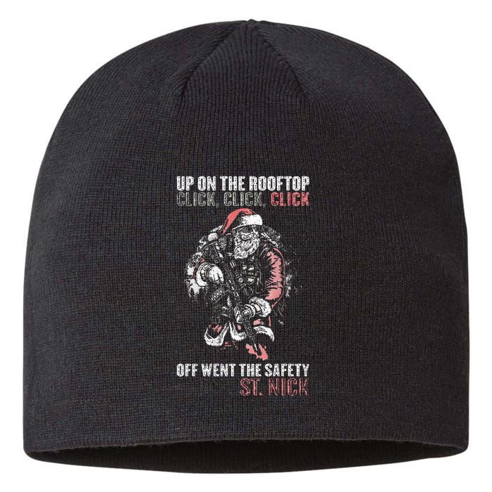 SANTA Up On The Rooftop Click Click Click Sustainable Beanie