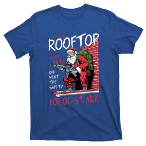 Santa Up On The Rooftop Click Click Click T-Shirt