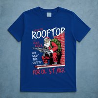 Santa Up On The Rooftop Click Click Click T-Shirt