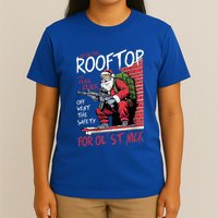 Santa Up On The Rooftop Click Click Click T-Shirt