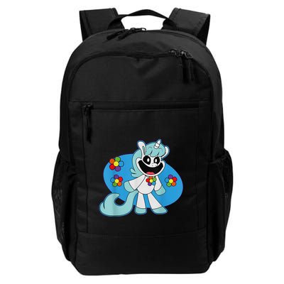 Smiling Unicorn Plush Critters Daily Commute Backpack
