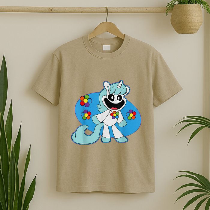 Smiling Unicorn Plush Critters T-Shirt