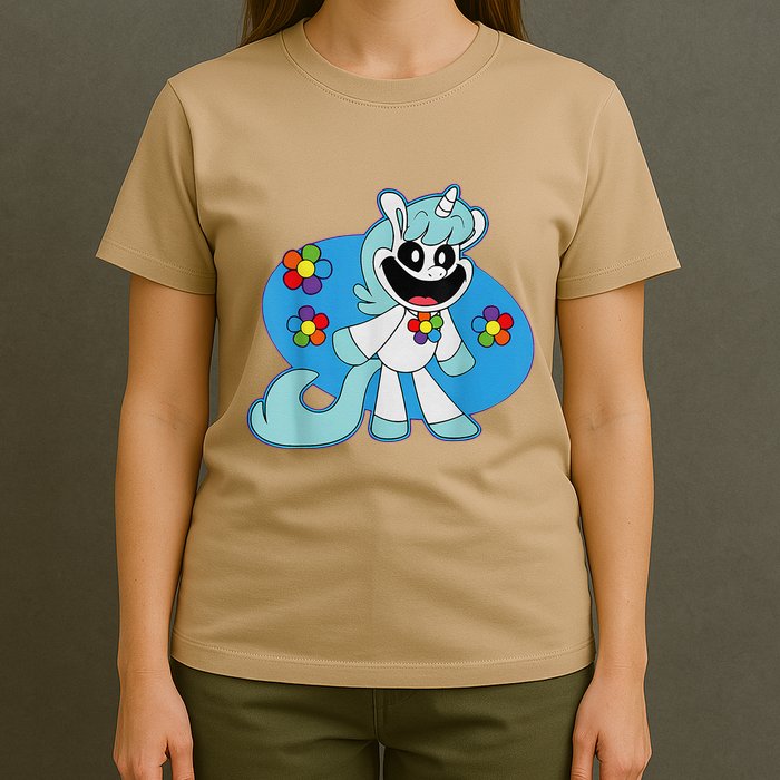 Smiling Unicorn Plush Critters T-Shirt