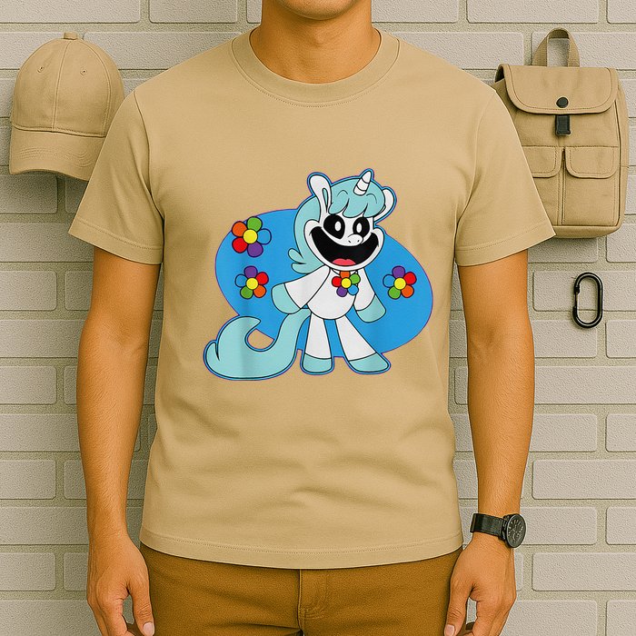 Smiling Unicorn Plush Critters T-Shirt