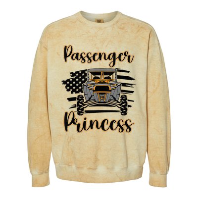 Sxs Utv Passenger Princess Orange Flag Colorblast Crewneck Sweatshirt