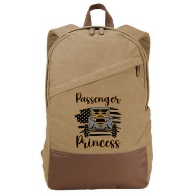 Sxs Utv Passenger Princess Orange Flag Cotton Canvas Backpack