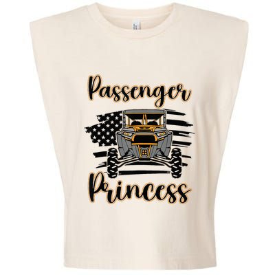 Sxs Utv Passenger Princess Orange Flag Garment-Dyed Women's Muscle Tee