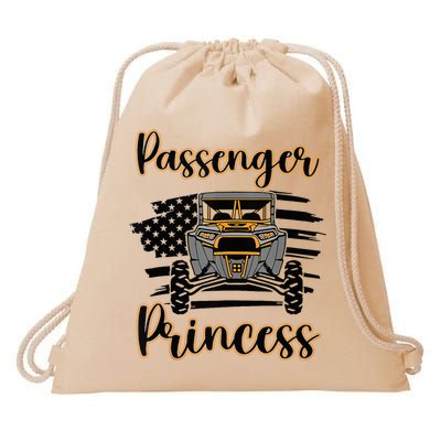 Sxs Utv Passenger Princess Orange Flag Drawstring Bag