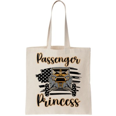 Sxs Utv Passenger Princess Orange Flag Tote Bag