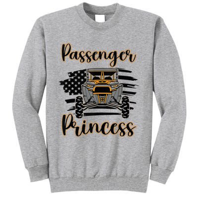 Sxs Utv Passenger Princess Orange Flag Tall Sweatshirt