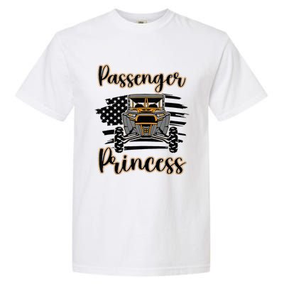 Sxs Utv Passenger Princess Orange Flag Garment-Dyed Heavyweight T-Shirt