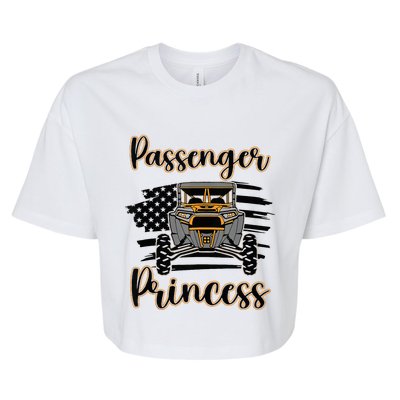 Sxs Utv Passenger Princess Orange Flag Bella+Canvas Jersey Crop Tee