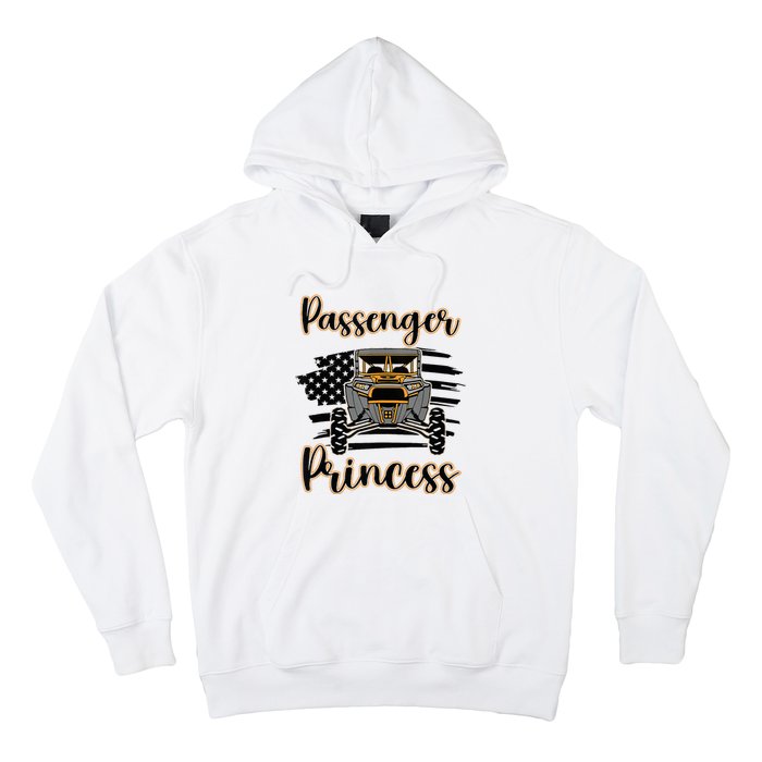 Sxs Utv Passenger Princess Orange Flag Hoodie