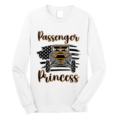 Sxs Utv Passenger Princess Orange Flag Long Sleeve Shirt