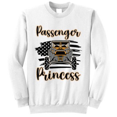 Sxs Utv Passenger Princess Orange Flag Sweatshirt