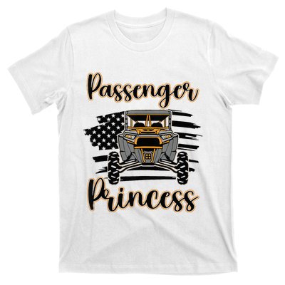 Sxs Utv Passenger Princess Orange Flag T-Shirt