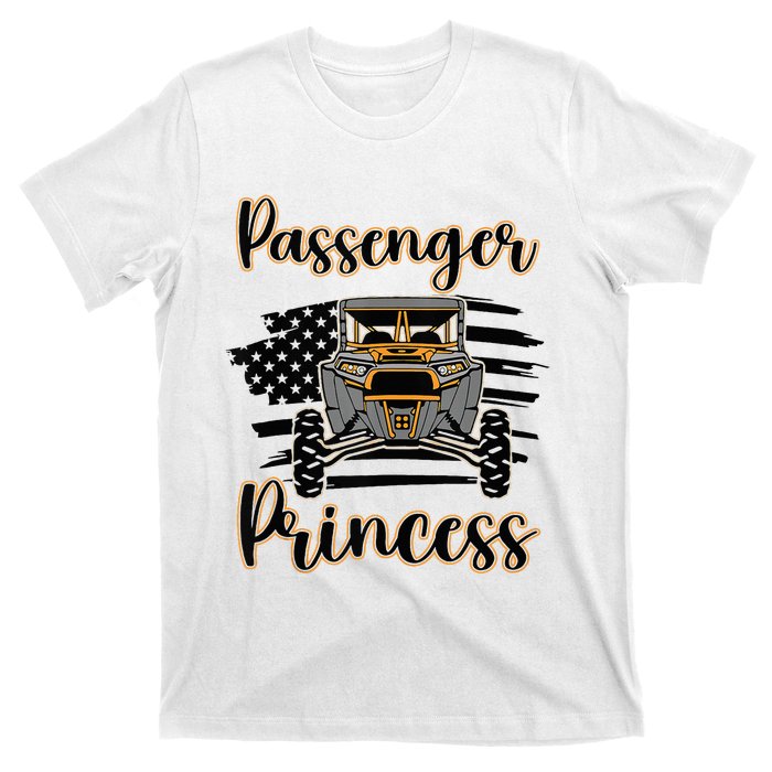 Sxs Utv Passenger Princess Orange Flag T-Shirt