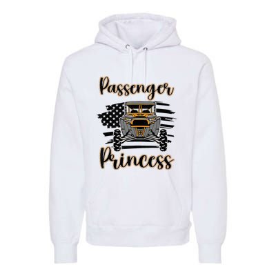 Sxs Utv Passenger Princess Orange Flag Premium Hoodie