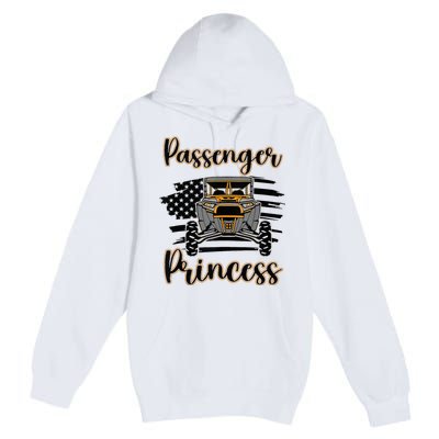 Sxs Utv Passenger Princess Orange Flag Premium Pullover Hoodie