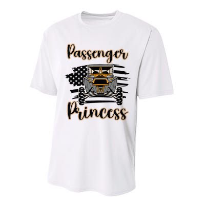 Sxs Utv Passenger Princess Orange Flag Performance Sprint T-Shirt