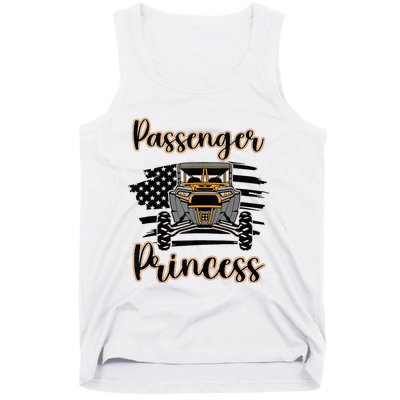 Sxs Utv Passenger Princess Orange Flag Tank Top