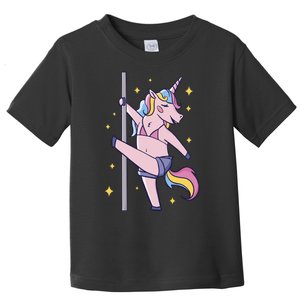 Stripper Unicorn Pole Dancer Toddler T-Shirt