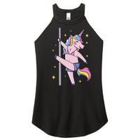 Stripper Unicorn Pole Dancer Women’s Perfect Tri Rocker Tank