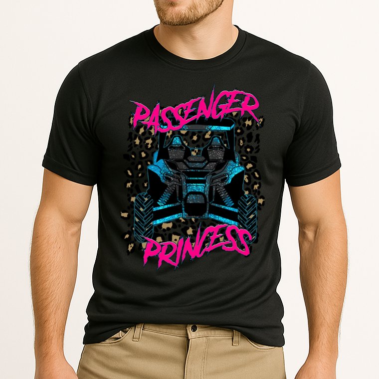 Sxs Utv Passenger Princess Adventure Offroad Cooling Performance Crew T-Shirt