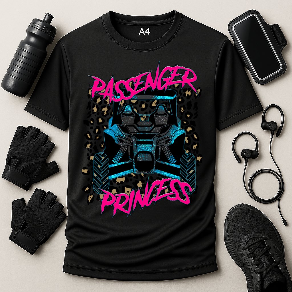 Sxs Utv Passenger Princess Adventure Offroad Cooling Performance Crew T-Shirt