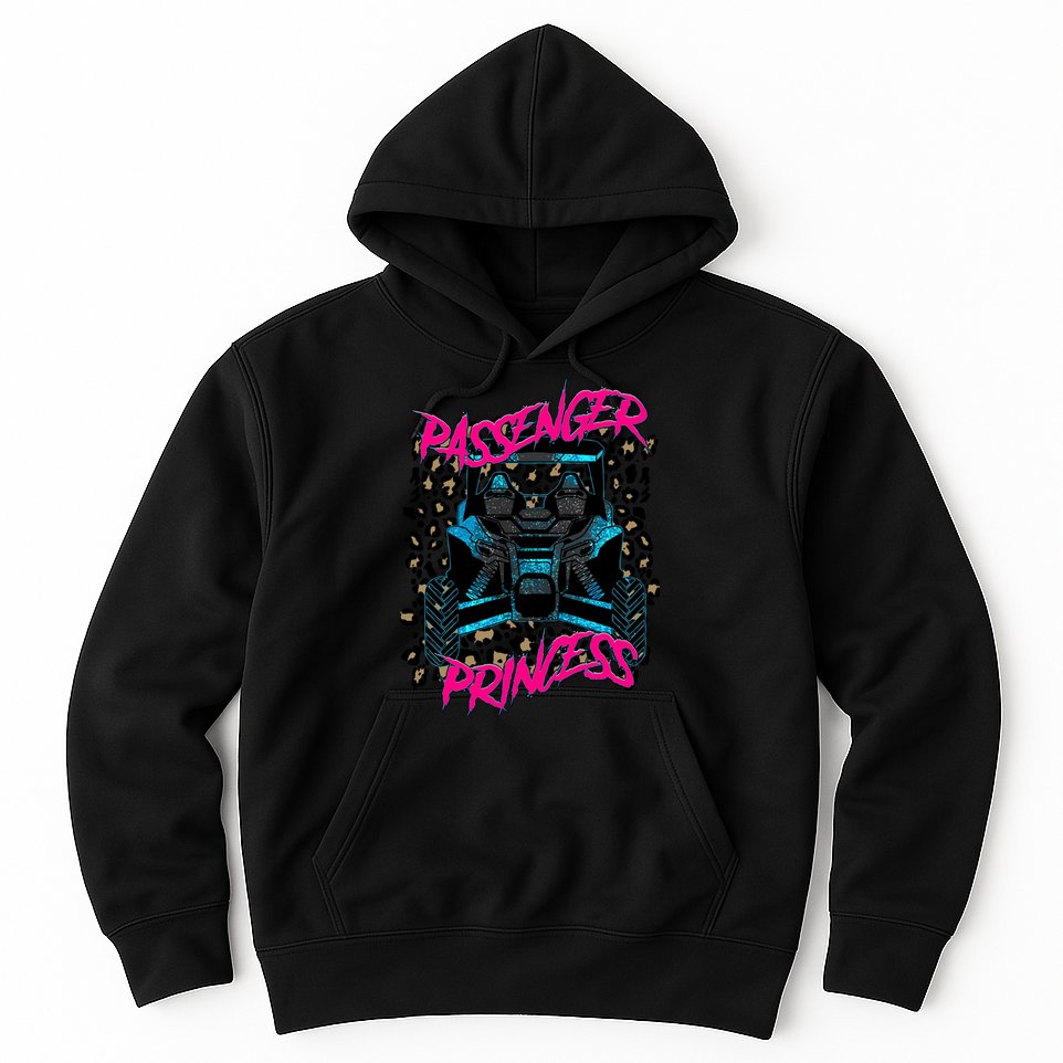 Sxs Utv Passenger Princess Adventure Offroad Hoodie