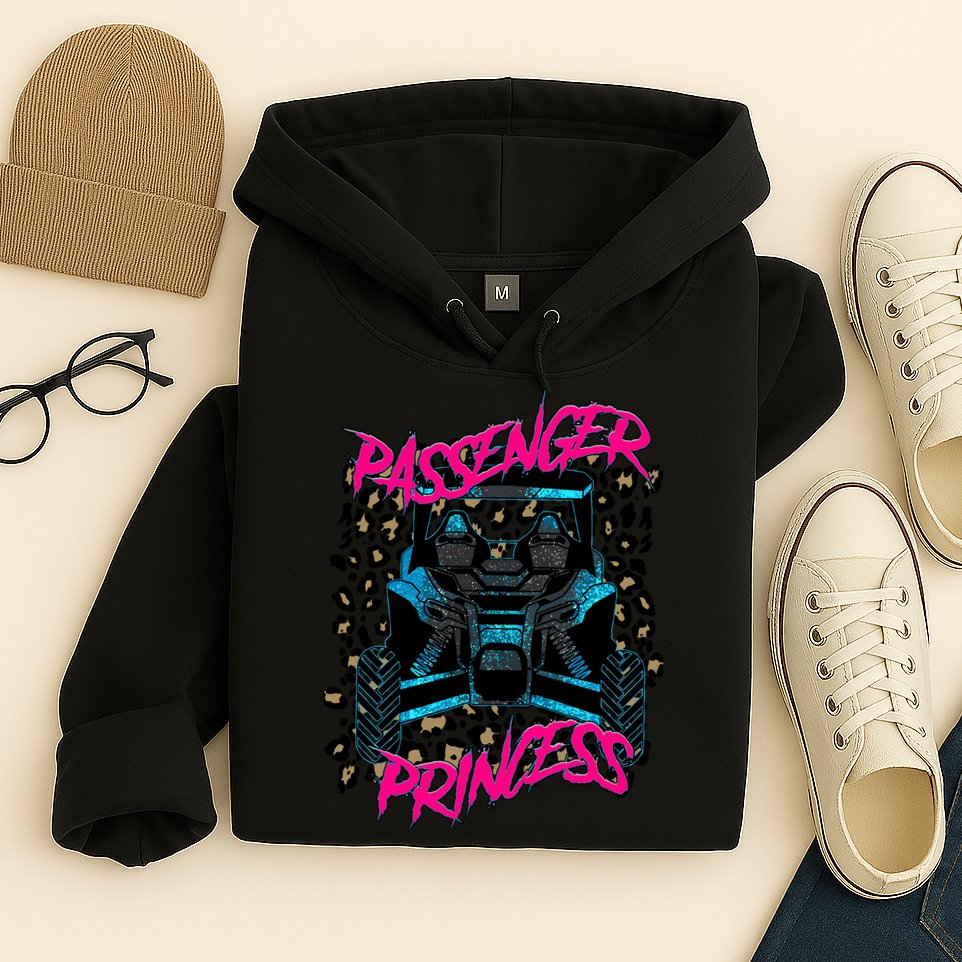 Sxs Utv Passenger Princess Adventure Offroad Hoodie
