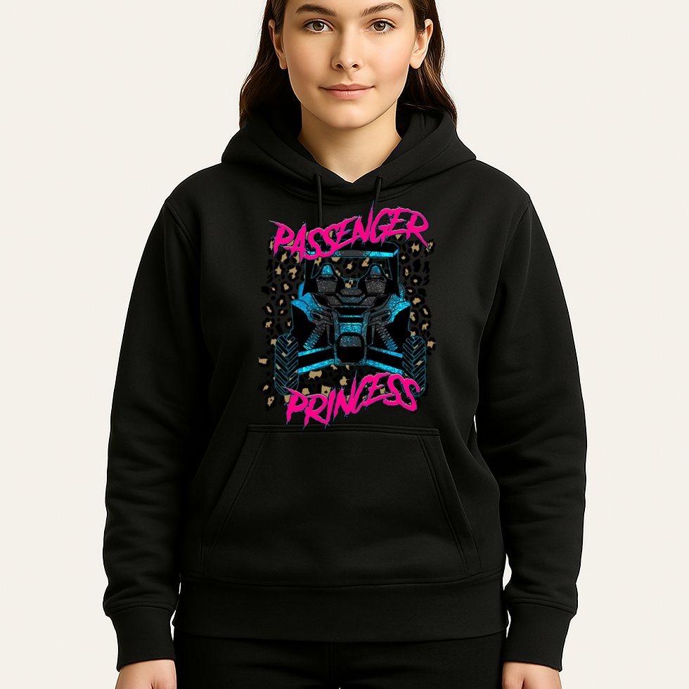 Sxs Utv Passenger Princess Adventure Offroad Hoodie